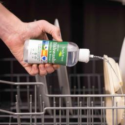 Truly Free Home Dishwasher Booster & Rinse Aid: add to rinse aid compartment of your machine. Enjoy the shiniest dishes.